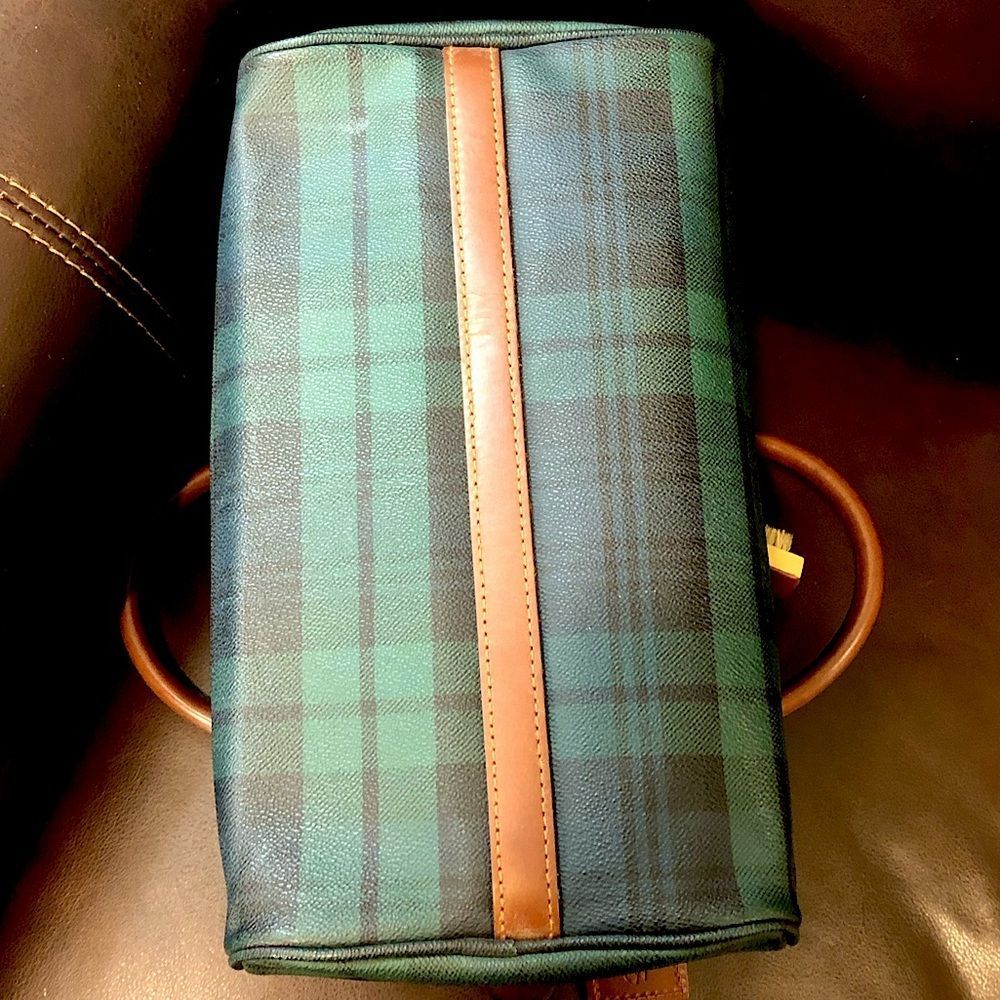 RALPH LAUREN Black Watch Plaid Boston Weekend Travel Duffle Doctor Bag Speedy 30 - Picture 9 of 17